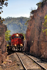 Chepe train, Chihuahua al Pacifico Railway, near Copper Canyon, Mexico